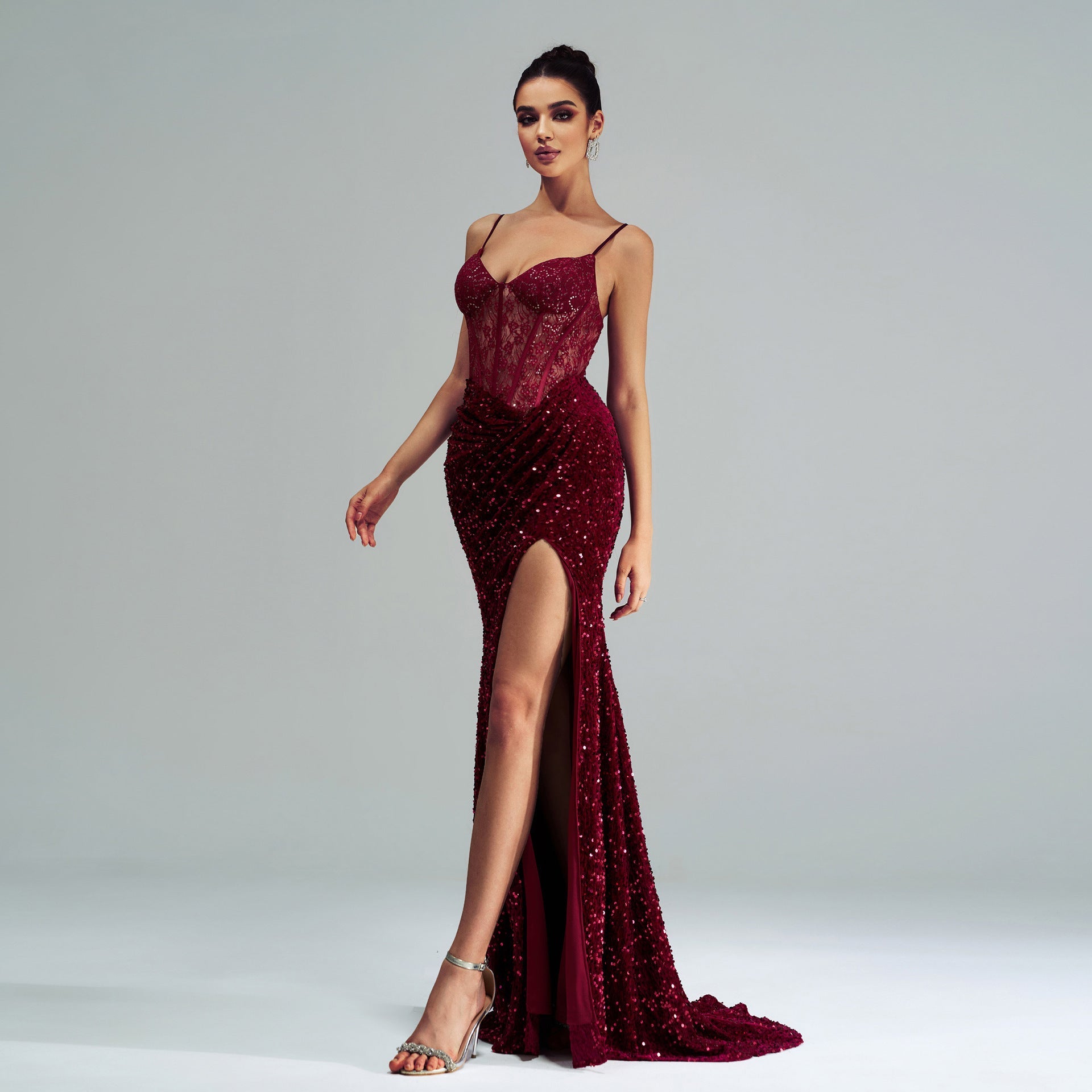 Robe Éclat Fendue RIMANOVA - RIMANOVA