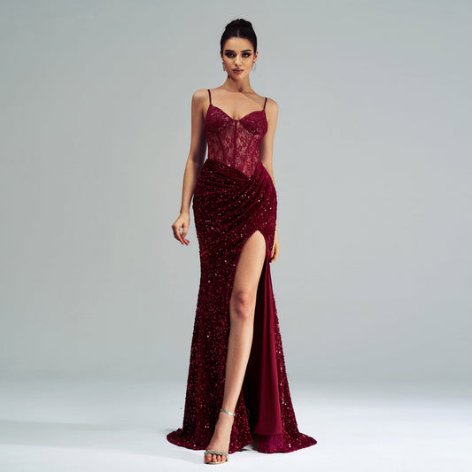 Robe Éclat Fendue RIMANOVA - RIMANOVA